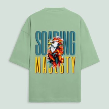 Soaring Majesty Eagle Unisex Terry Oversized Tee