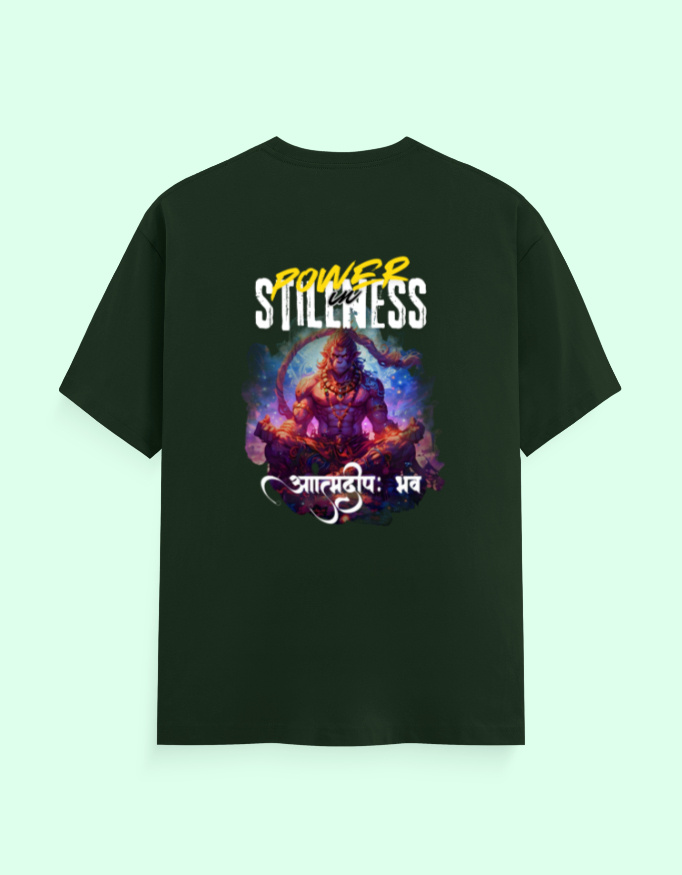 Power of Silence Hanuman Unisex Classic Crew T-Shirt - Image 3