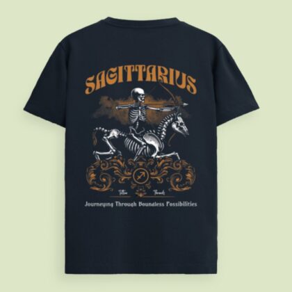 Sagittarius Zodiac Supima Cotton T-shirt – "Wild Horizons"