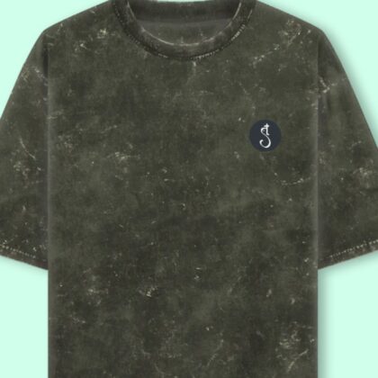 Venomous Requiem Death Unisex Acid Washed Oversized Tee