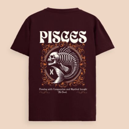 Pisces Zodiac Supima Cotton T-shirt – "Dream Current"
