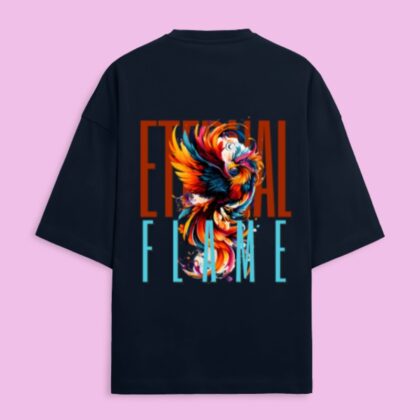 Eternal Flames Phoenix Unisex Terry Oversized Tee