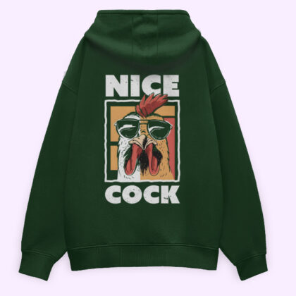 Nice Cock Rooster Unisex Oversized Hoodie