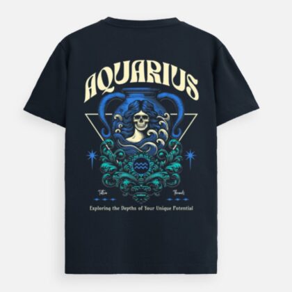 Aquarius Zodiac Supima Cotton T-shirt – "Future Code"