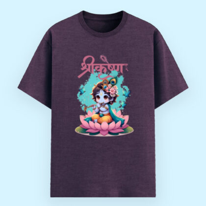 Divine Krishna Vibes – Spiritual Serenity Unisex Basic T-Shirt