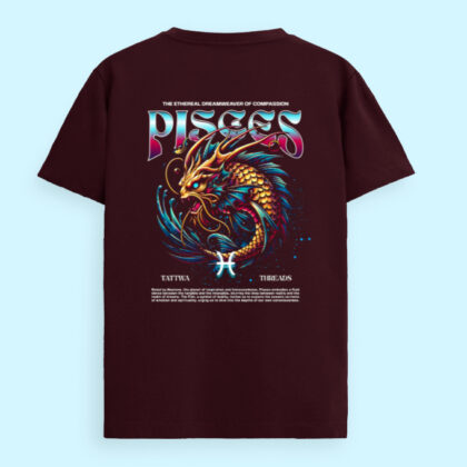 Pisces Supima Unisex Cotton T-Shirt | Zodiac Graphic Tee for Men & Women – Tattwa Threads