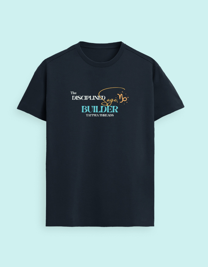 Capricorn Zodiac Graphic Unisex Supima T-Shirt - Image 11