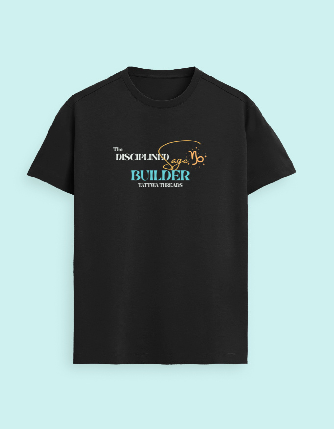 Capricorn Zodiac Graphic Unisex Supima T-Shirt - Image 14
