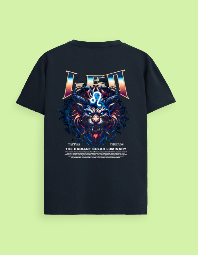 Leo Zodiac Graphic Unisex Supima T-Shirt