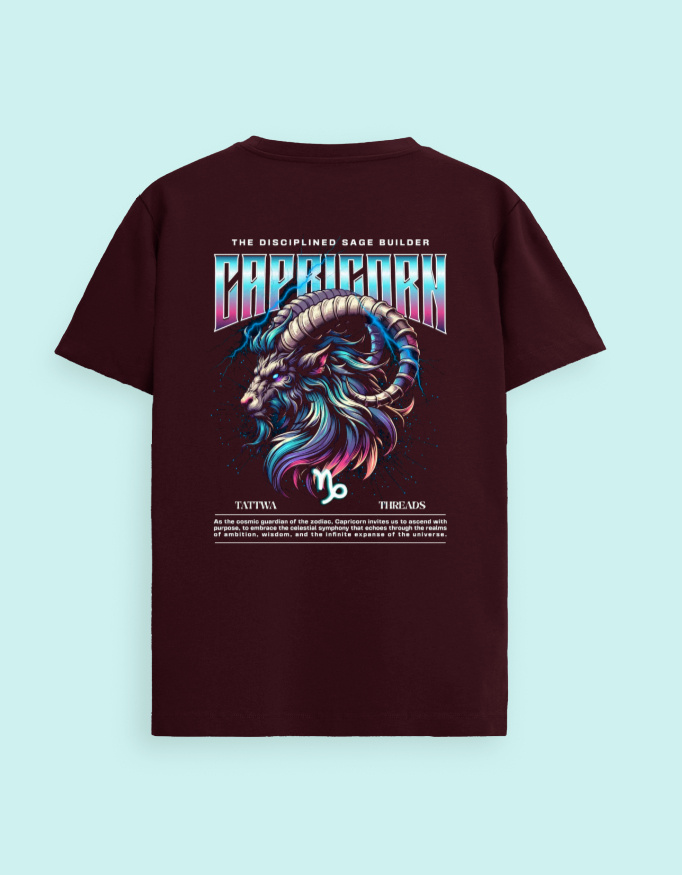Capricorn Zodiac Graphic Unisex Supima T-Shirt