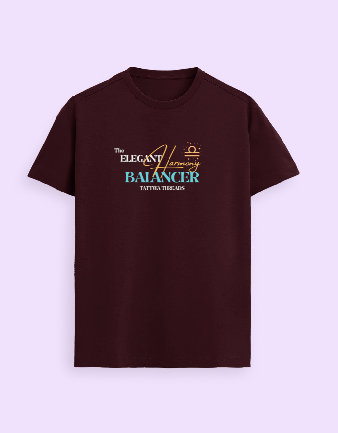 Libra Zodiac Graphic Unisex Supima T-Shirt - Image 5
