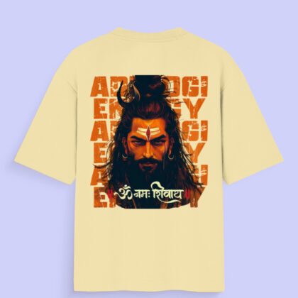 Ascend with Adiyogi – Mahadev Unisex Oversized Standard T-Shirt