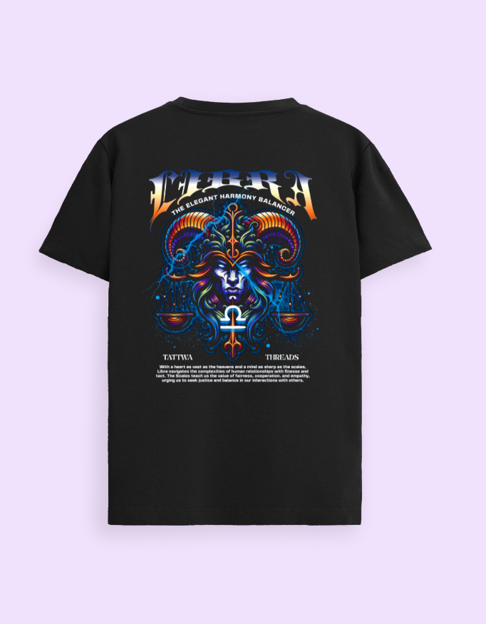 Libra Zodiac Graphic Unisex Supima T-Shirt