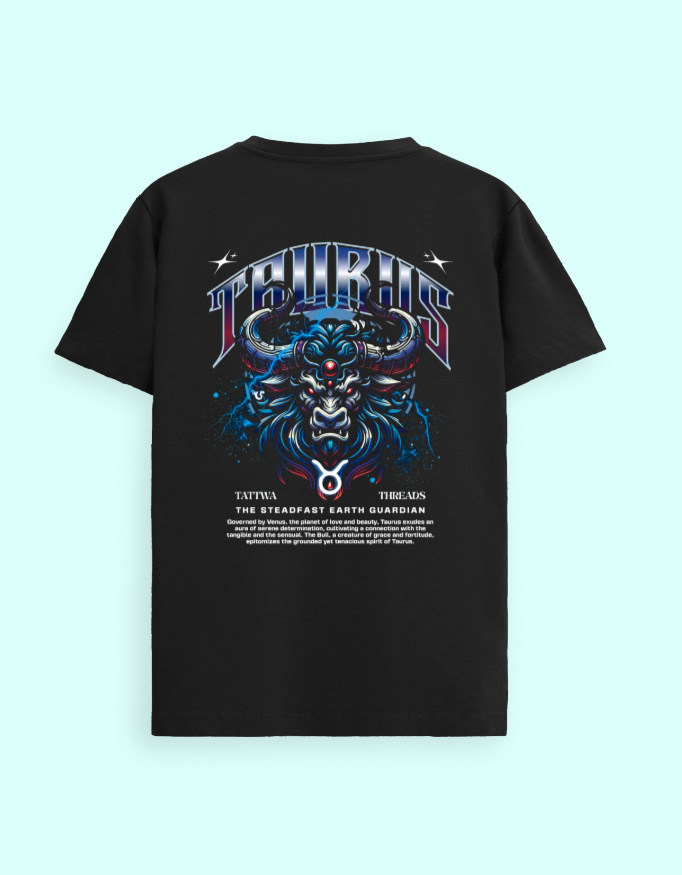 Taurus Zodiac Graphic Unisex Supima T-Shirt - Image 5