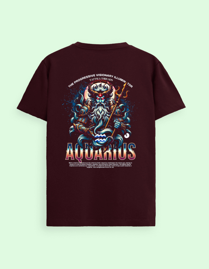Aquarius Zodiac Graphic Unisex Supima T-Shirt