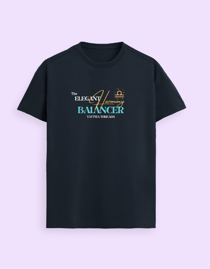 Libra Zodiac Graphic Unisex Supima T-Shirt - Image 9