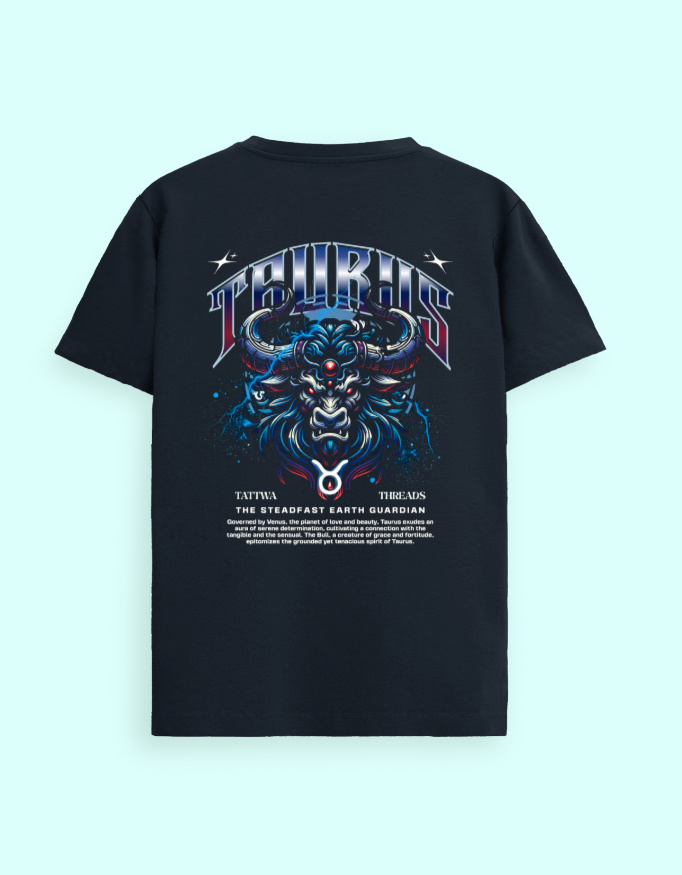 Taurus Zodiac Graphic Unisex Supima T-Shirt - Image 3